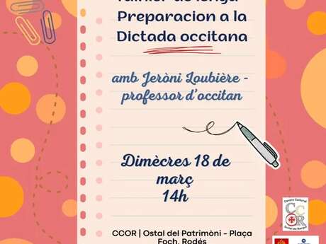 Atelier de langue occitane - préparation à la dictée