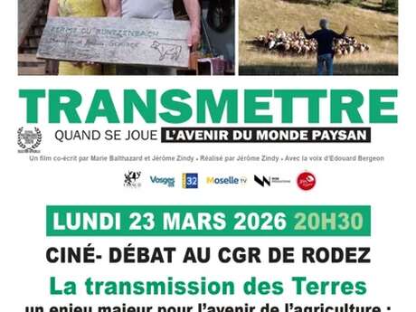 Ciné débat : Transmettre, quand se joue l'avenir du monde paysan.