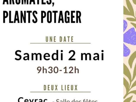 Marché aux fleurs, aromates et plants potagers - Ceyrac