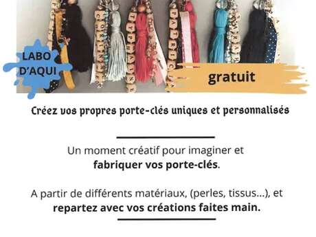 Atelier fabrication de porte-clés