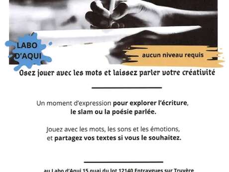 Atelier écriture poêtique