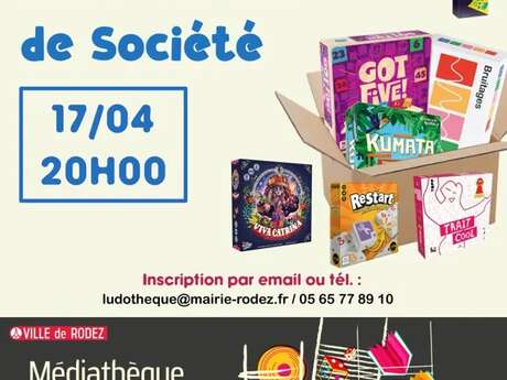 Soirée Jeux à la Médiathèque de Rodez