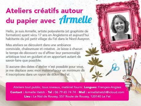 Ateliers créatifs autour du papier