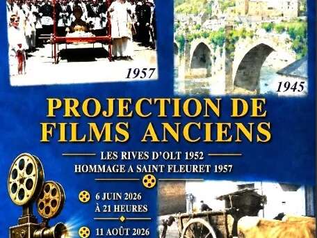 Projection de films anciens à Estaing