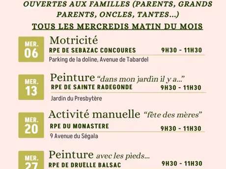 Haltes Jeux "Familles" : Atelier manuelle "Fête des mères"