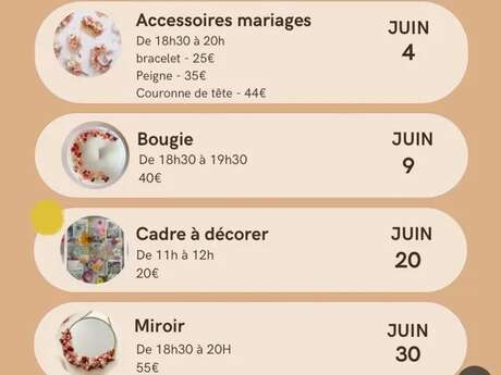 Atelier Art Floral : Cadre à décorer