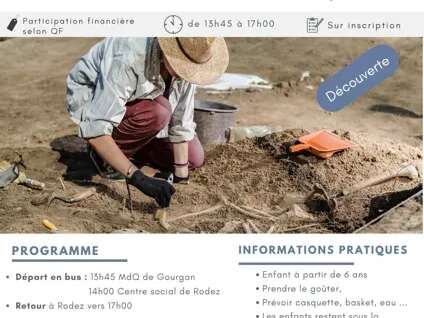 Site archéologique à Montrozier