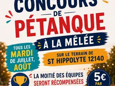 Concours de pétanque à la mélée