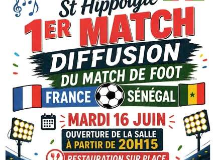 Diffusion du match France-Sénégal