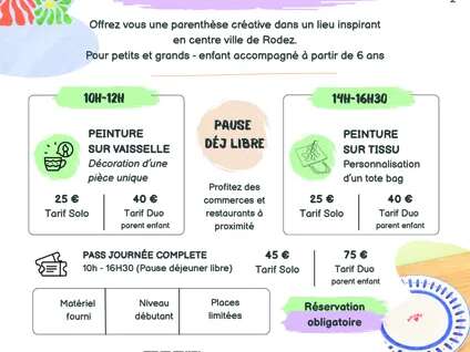 Une journée d'ateliers créatifs au coeur de rodez