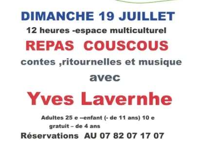 Repas couscous accompagné par Yves Lavernhe