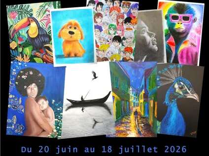 Expo enfants, ados et adultes des ateliers dessin et peinture de la MJC -  Espace MJC / CREA