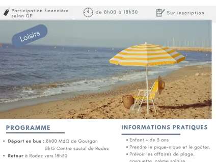 Sortie à la mer à Valras plage