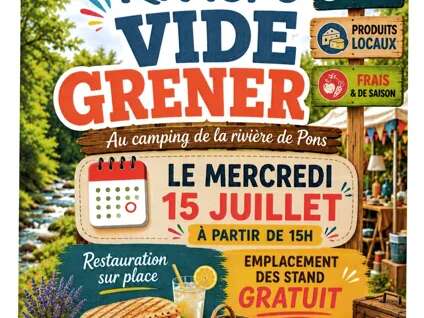 Vide Grenier au Camping La Rivière