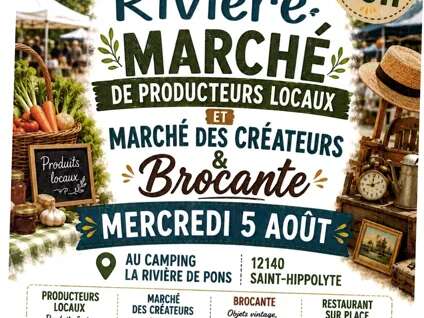 Marché de Producteurs locaux & Marché des créateurs & Brocante