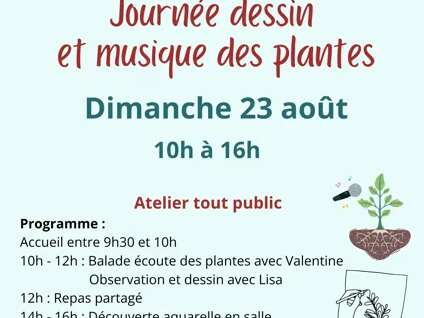 Journée dessin et musique des plantes
