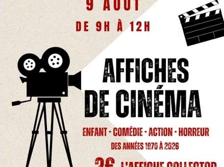Vente d'affiches de cinéma collector au profit des Restos du Coeur