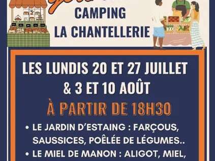 Marché gourmand au camping la Chantellerie