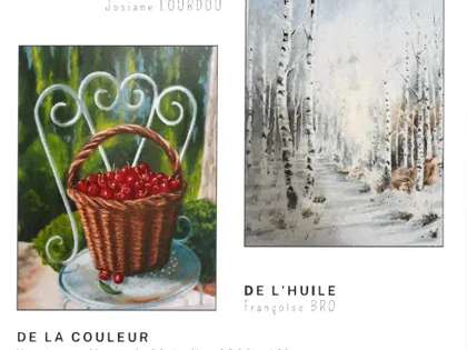 Exposition de peinture de Josiane Lourdou et de Françoise Bro - Galerie du 11 rue de la Capelle