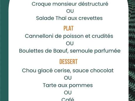 Menu de la semaine (Restaurant LPG)
