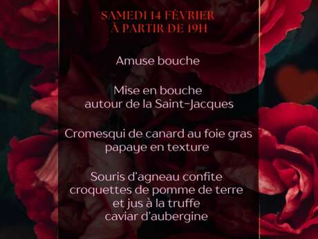 Menu de Saint-Valentin (Restaurant LPG)