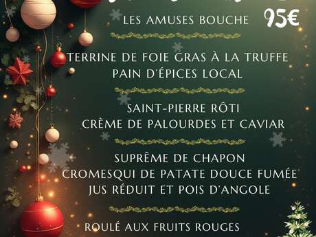 Menu de Noël (Restaurant LPG)
