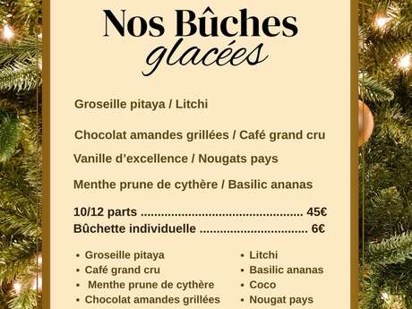Bûches de Noël (Ziouka Glaces)
