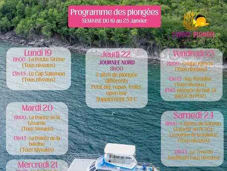 Programme des Plongées (Espace Plongée)