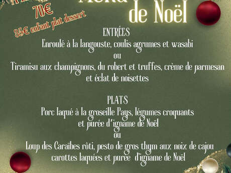 Menu de Noël à emporter (Les Cocktails d'Ariel)