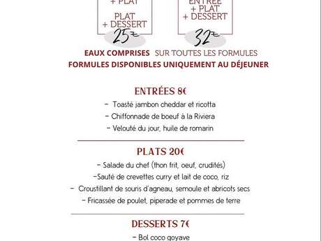 Menu de la semaine (Kay'Bô)