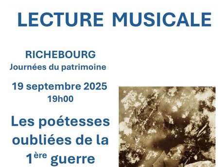 Lecture musicale - Les poétesses oubliées de la 1ère Guerre mondiale