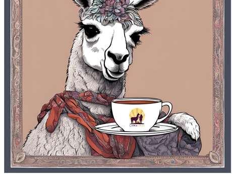 Petit-déjeuner de Noël des lamas