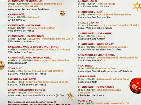 Programme de Noël de Fort-de-France