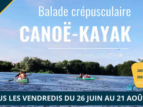 Balade crépusculaire en canoë