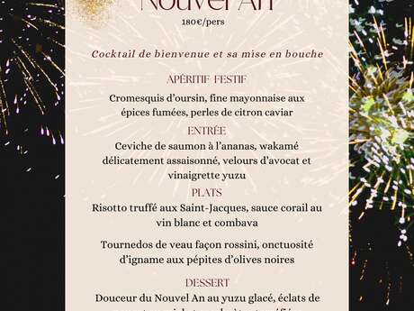 Menu du Nouvel An (Hôtel Diamant les Bains ****) (Copie)