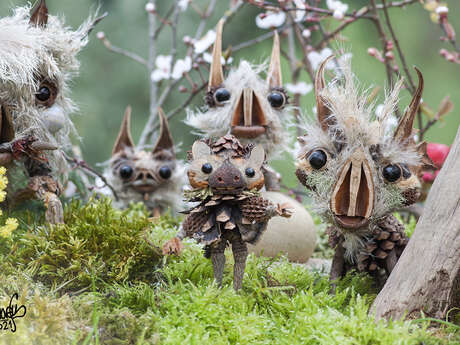 Des êtres de nature : ateliers land art