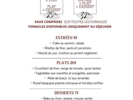 Menu de la semaine (Kay'Bô)