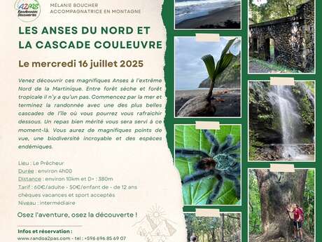 Randonnée des Anses du Nord et la Cascade  Couleuvre (Rando A2Pas)