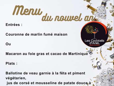 Menu du Nouvel an à emporter (Les Cocktails d'Ariel)