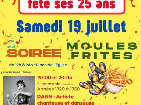 Soirée Moules Frites et marché de nuit