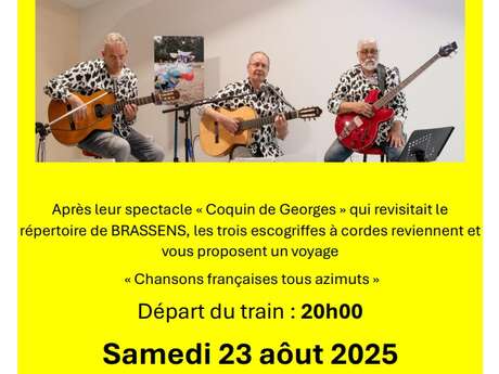 Le trio "Ca va bon train" Chansons française tous azimuts