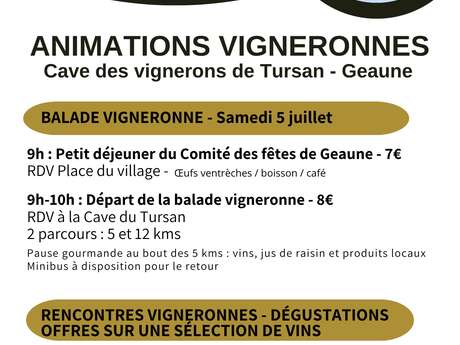 Animations vigneronnes