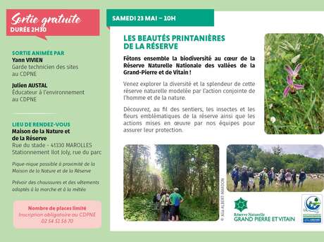 Les beautés printanières de la Réserve