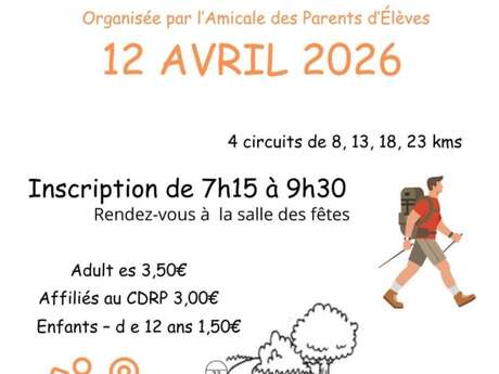 Randonnée organisée par : Amicale des parents d’éleve