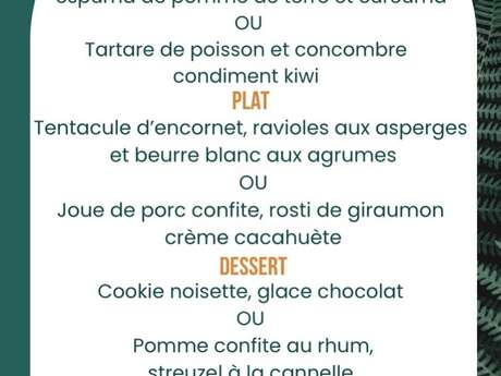 Menu de la semaine (Restaurant LPG)