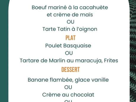 Menu de la semaine (Restaurant LPG)