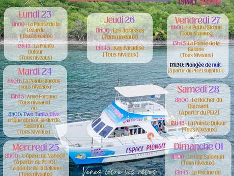 Programme des Plongées (Espace Plongée)