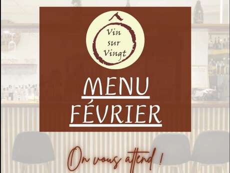 Menu du mois (O vin sur vingt)