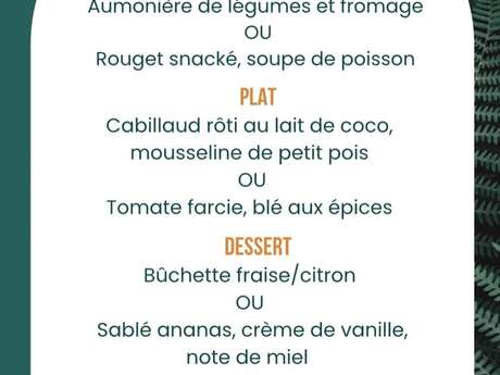 Menu de la semaine (Restaurant LPG)