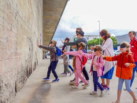 Sensations béton, parcours sensoriel, base sous-marine